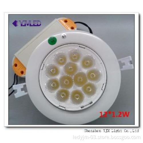 Adjustable 12*1.2W Commercial Ceiling Light Fixtures,50000 hours life